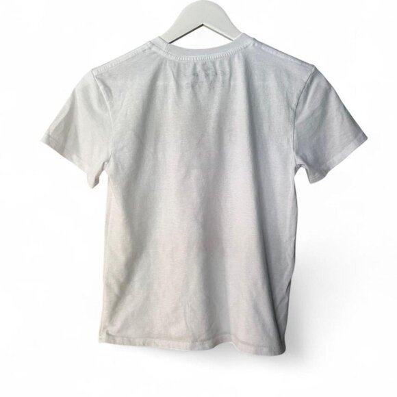 The Rolling Stones White and Red Band Graphic Tee Heart Print Mouth T-Shirt Sz M - Picture 2 of 5